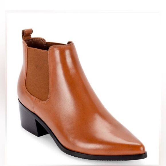 Blondo Shoes - Blondo Waterproof Tan Ankle Pointed Toe Leather
Boots(Size 8.5M)